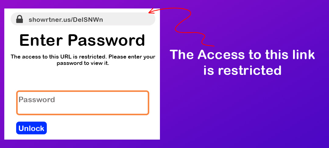 Restrict access to your web page by adding a password to your link.